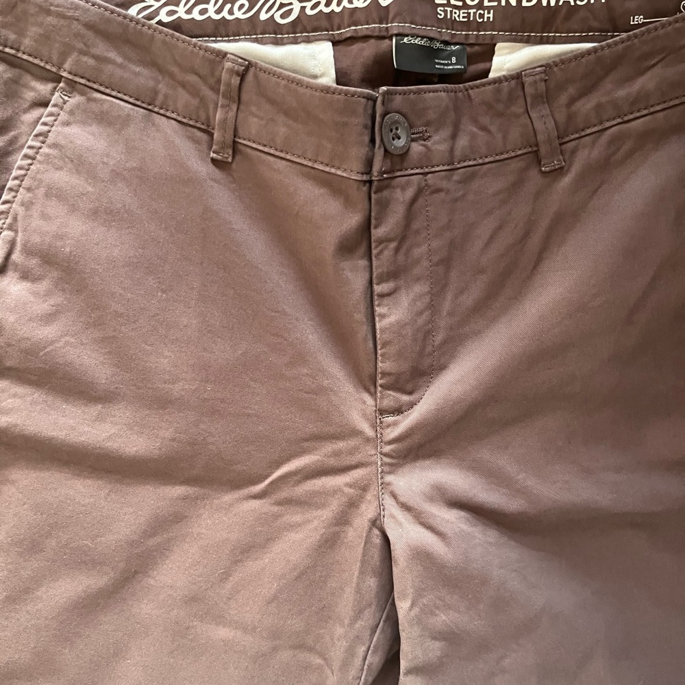Eddie Bauer Women's Tan Stretch Chinos
